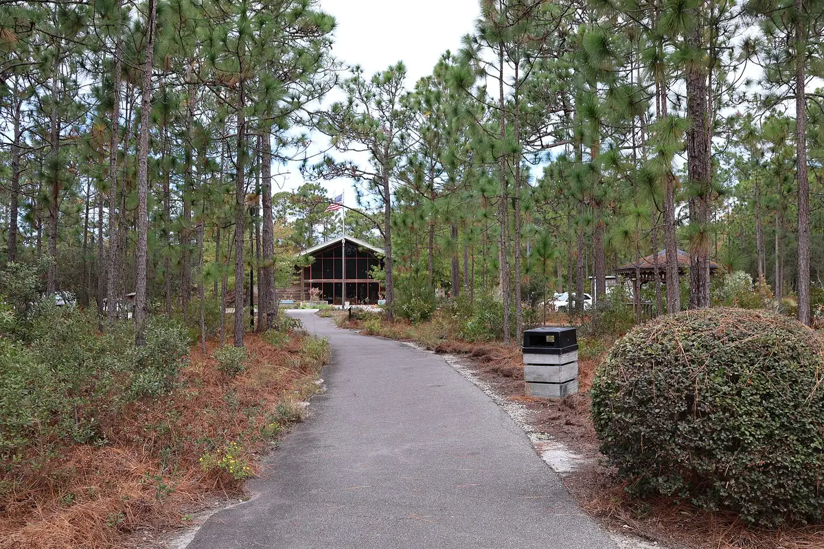 The path to the nature center at Halyburton Park in Wilmington, home of the city's Spring EggVenture.
