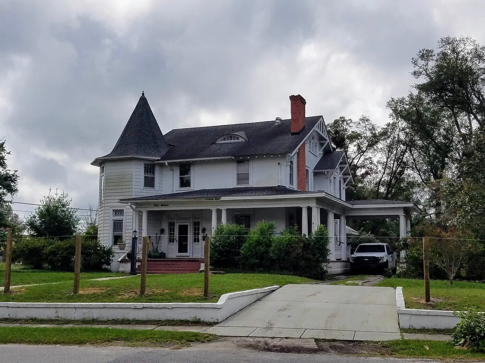 The D.N. Chadwick House, a two-story home with a turret, in the Sunset Park Historic District, Wilmington.